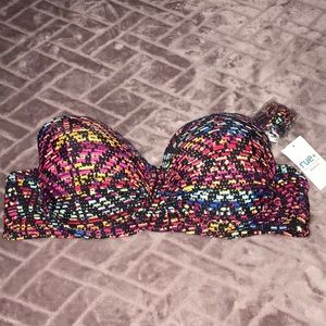 Multi color bikini top